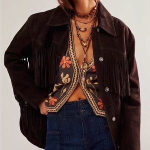 We the Free Fringe Out Suede Women's Jacket